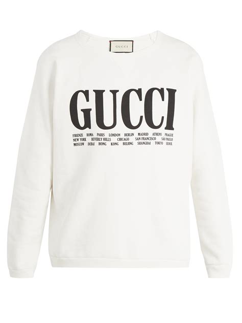 gucci cream crewneck|Gucci Sweatshirts for Men .